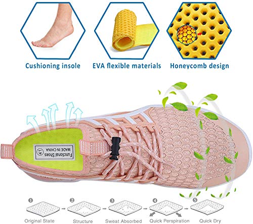 Image of MAYZERO Water Shoes Men Women Swim Surf Shoes Beach Pool Shoes Wide Toe Hiking Aqua Shoes Winter House Slippers