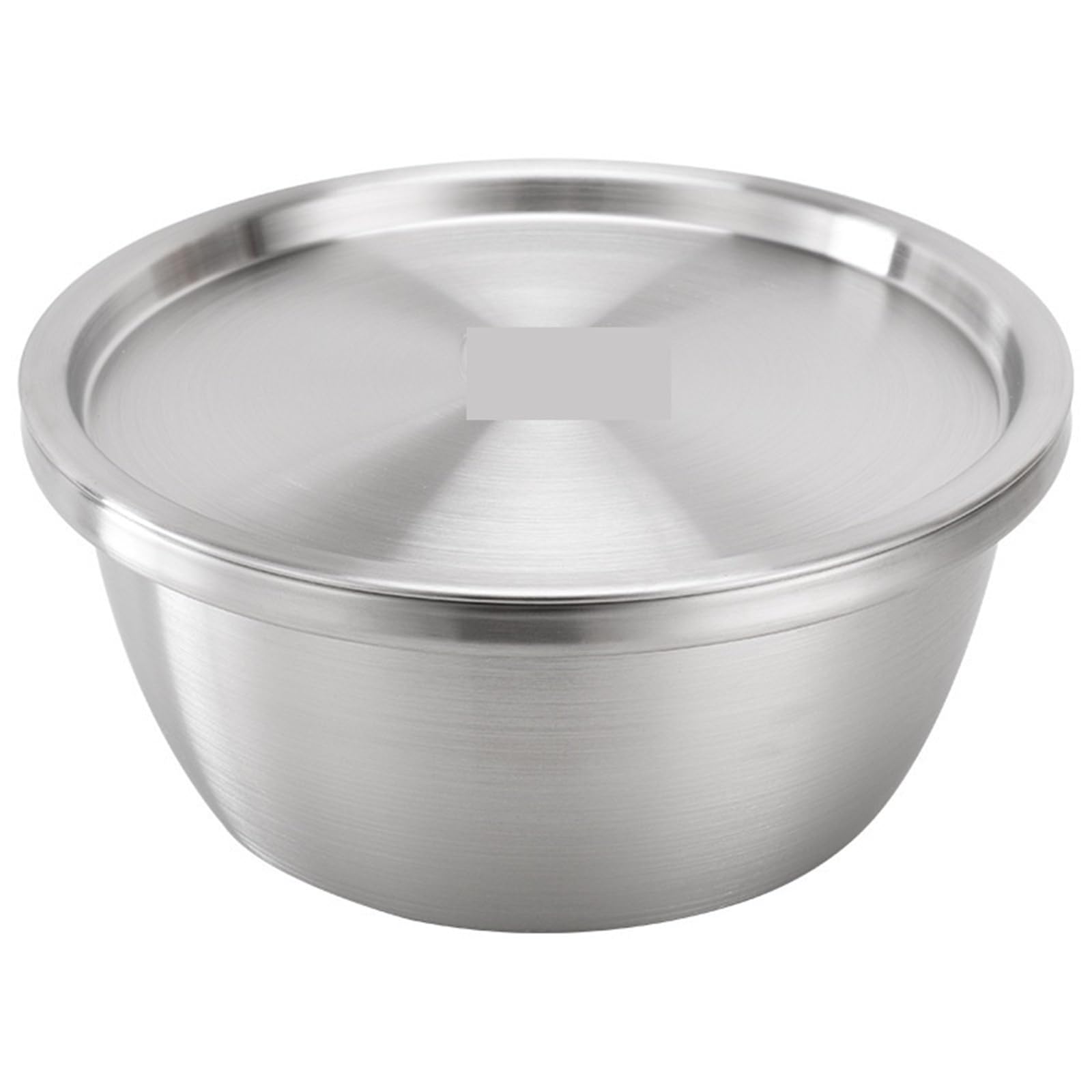 Tazón Para Mezclar Juego de tazones for mezclar acero inoxidable | Lavabo con tapa Huevo Verdura Vajilla Menaje de cocina(Bowl With Lid,34cm)
