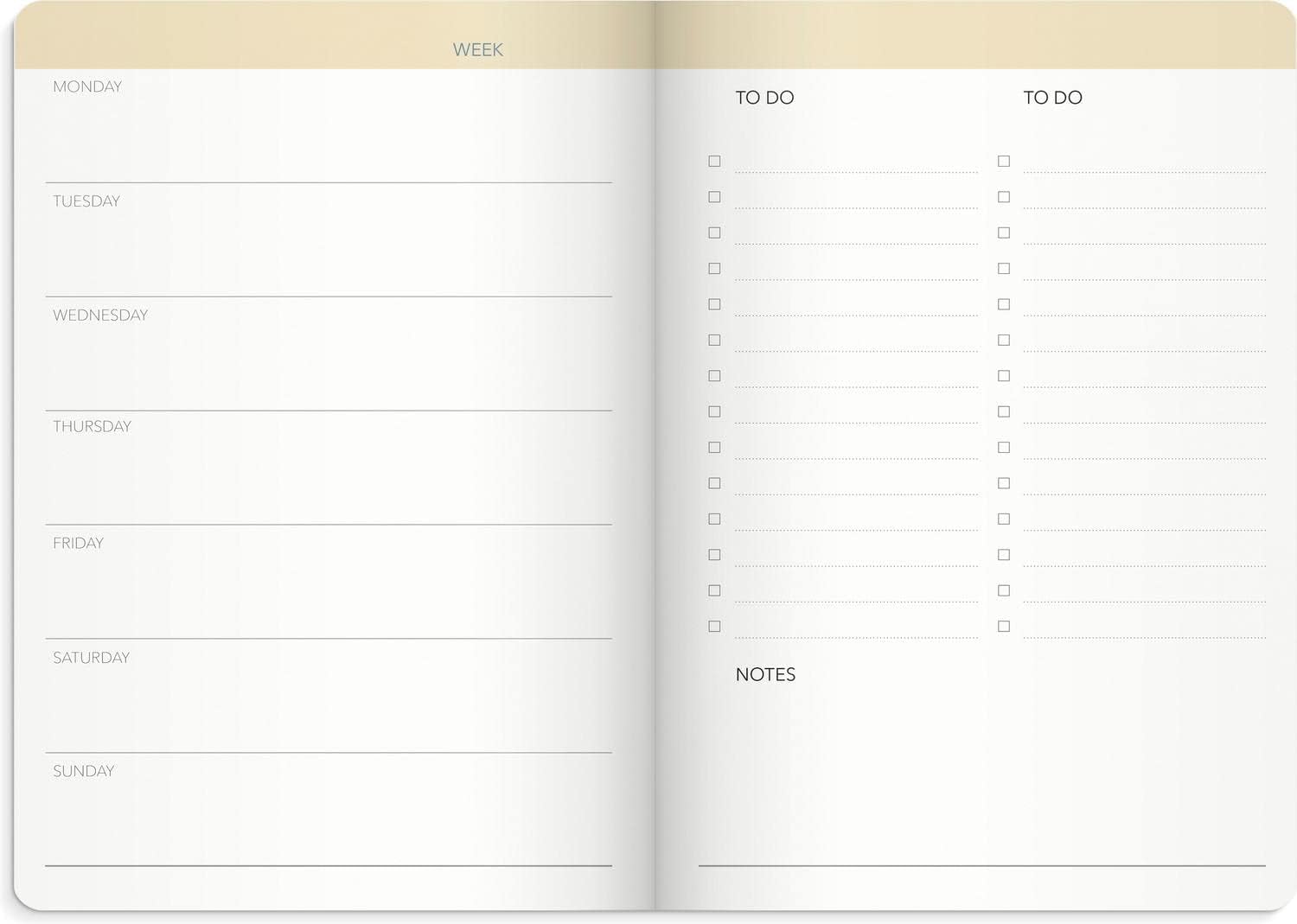 Burde Week Planner undated blue