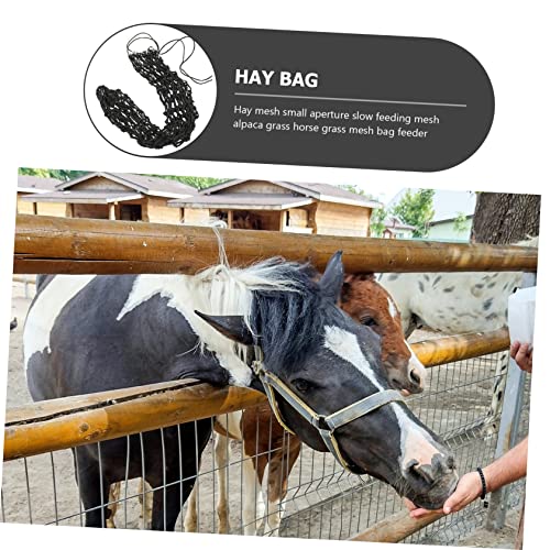 LIOOBO 2 Unidades Saco de malha de feno para alimentação de cavalos Rede para alimentação de equinos