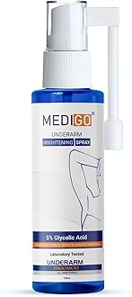 5% Glycolic Acid Underarm Brightening Spray Treatment For Men And Women (100ml)