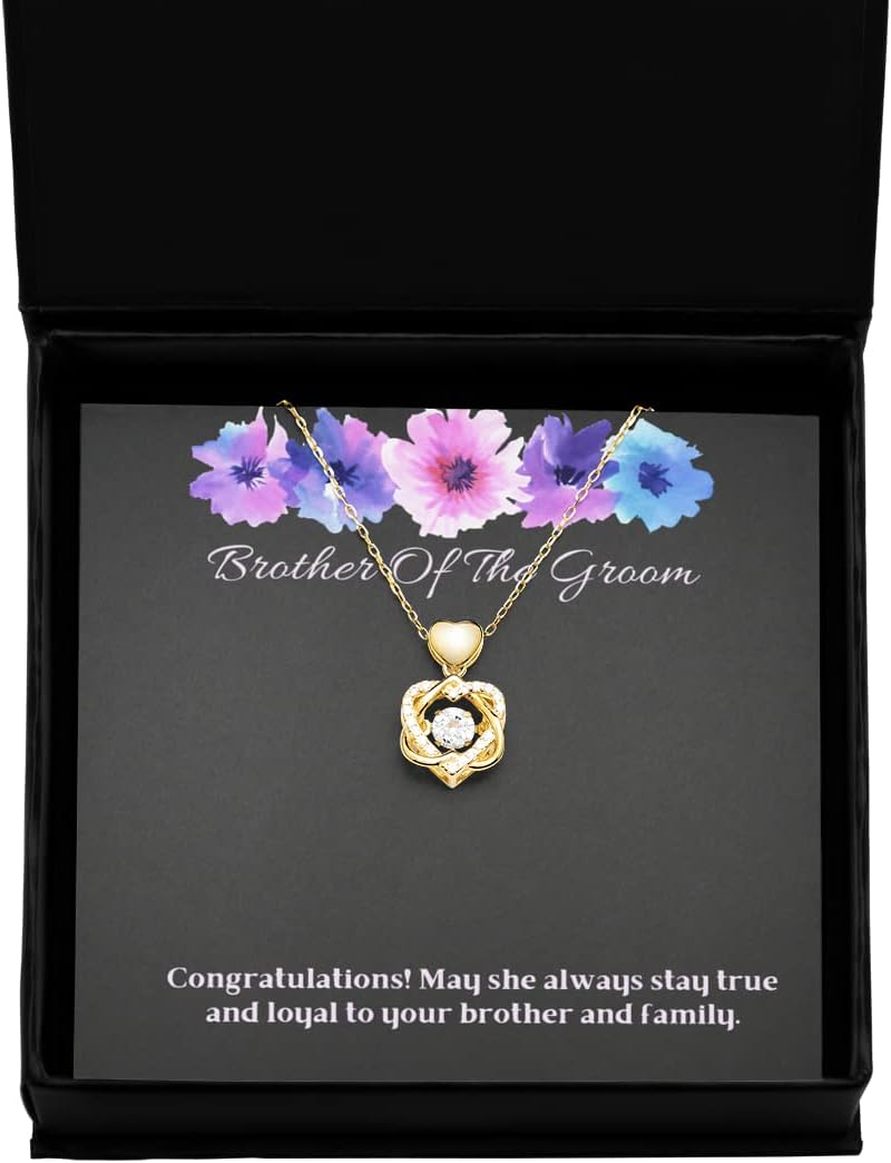 Wedding Jewelry, Gift for Brother of The Groom, Congratulation She Always Stay True, Wedding Gifts, Jewelry Gift Ideas, Personalized Gift, Customized
