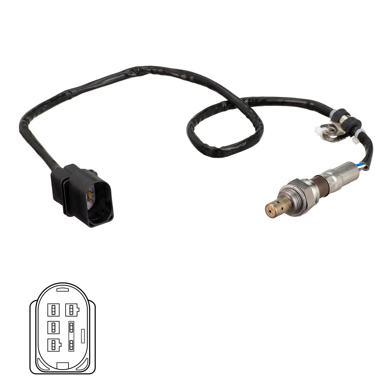 DELPHI ES21102-12B1 Lambdasonde Regelsonde vor Katalysator Oxygen O2 Sensor Beheizt Kompatibel mit VW GOLF VI 5K1 06A906262BR
