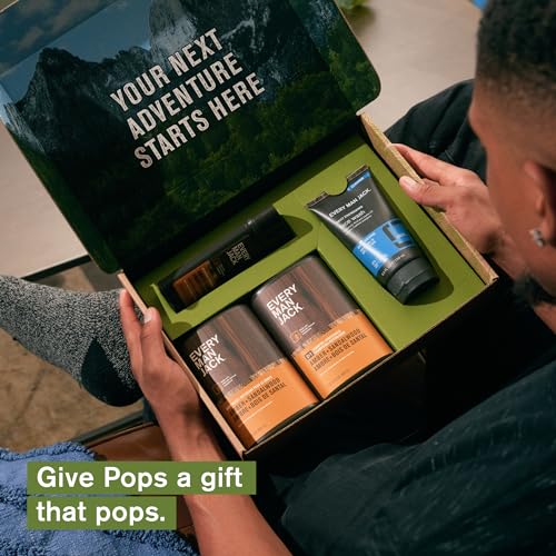 image for Every Man Jack Men’s Amber + Sandalwood Bath and Body Gift Set - Cle