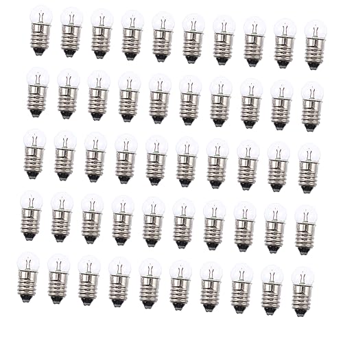 Hemobllo 50piezas Bombillas Pequeñas Redondas Para Experimentos Científicos y Laboratorio Físico Material De Bricolaje Para Electricidad