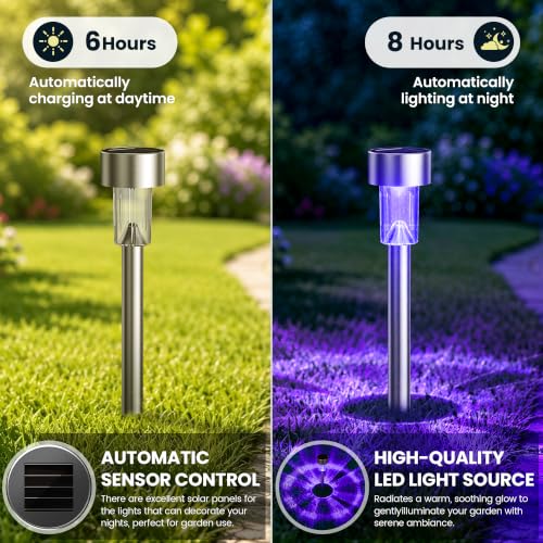 GIGALUMI Solar Halloween Lights Outdoor Waterproof 12-Pack Halloween Decor - image 3