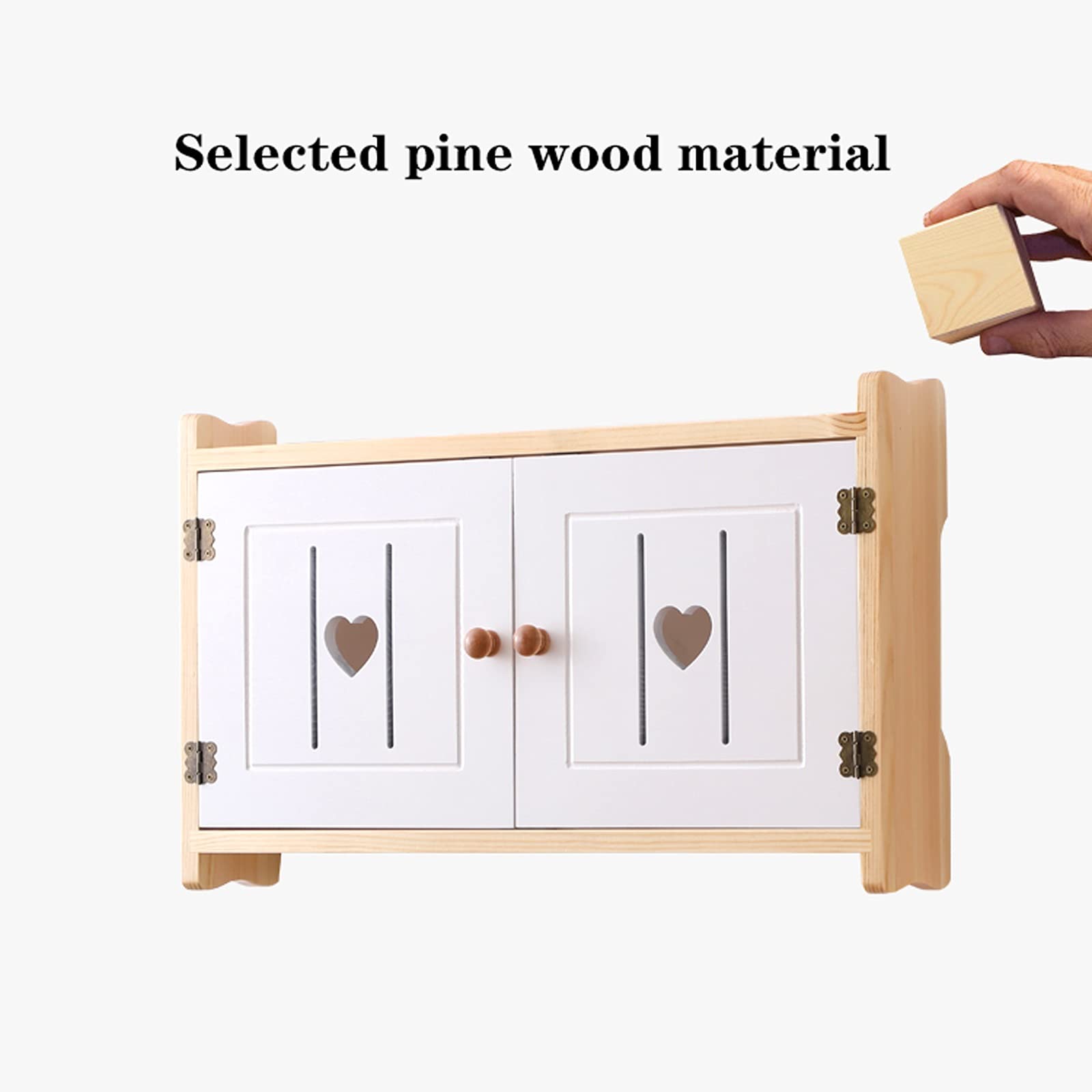 Kabelmanagement-Box Holz-Router-Aufbewahrungsbox An der Wand befestigte Nicht stanzende Kabelmanagement-Box Kabel-Organizer-Box zum Abdecken und Verstecken von Steckdosenleisten/Kabeln Kabelaufbewah