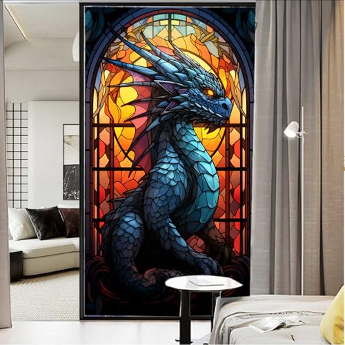 Vinilo decorativo de ventana con diseño vidrio esmerilado 23.6x17.7 in miniatura 1