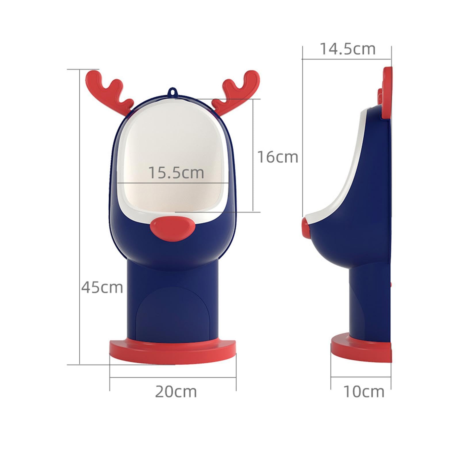 Orinal Colgante Ajustable de PP para Bebés con Objetivo de Entrenamiento, Adecuado para Niños, Niños, Inodoro Doméstico, Aprendizaje Diario, Azul, Individual