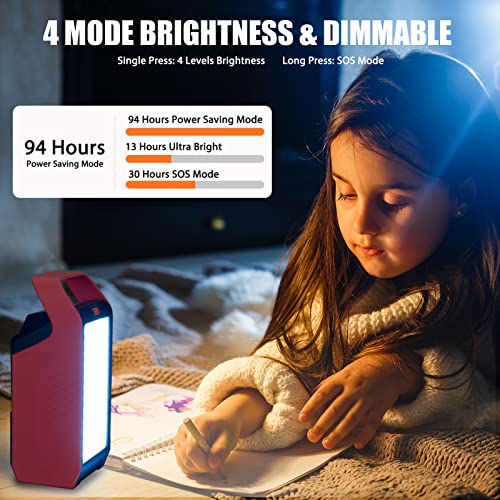 Takki Portable Camping Power Station with Lantern, 22500mAh Solar Generator with Peak 120W/110V AC Outlet USB Port, Laptop Charger Power Supply for Camping Home Emergency