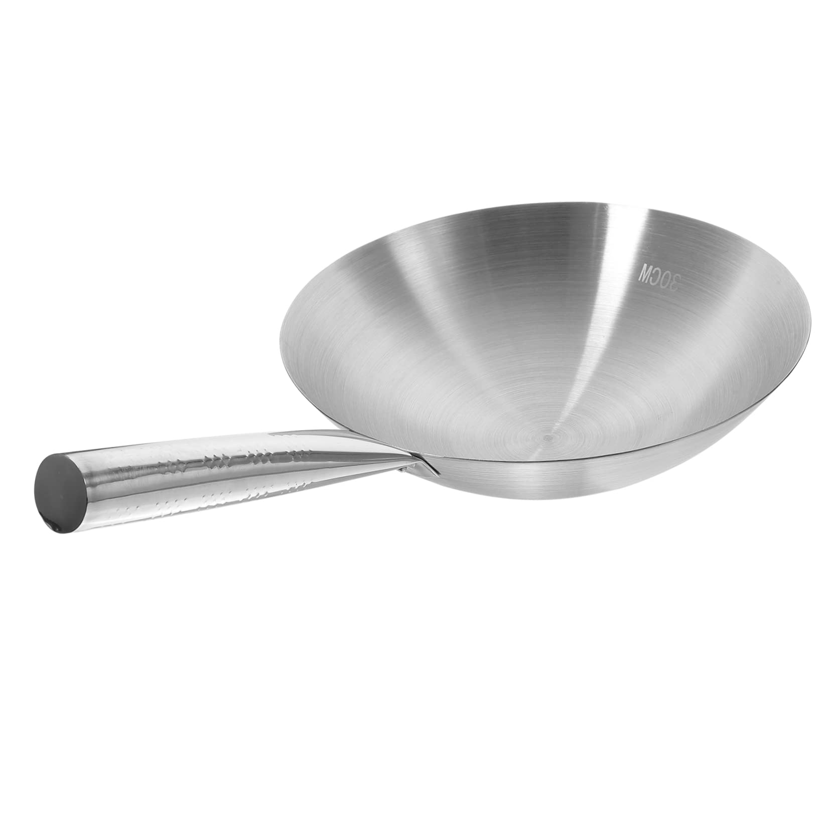 調理器具 Hide Amazon | OUNONA ステンレス鋼 中華鍋 Ih用 コンロ用 48.00X30