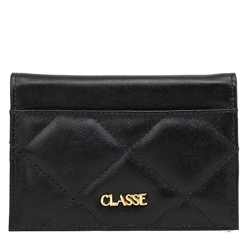 Carteira Feminina Classe Couro F386 Porta Cartão Documento Cor:Preto