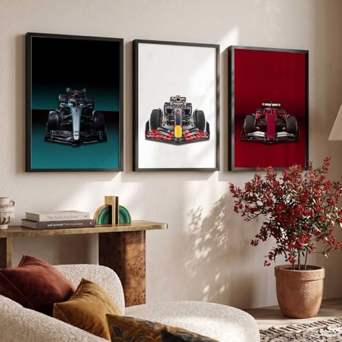 Image of kotart Big Sports Cars Framed Posters Gift Items for Boys Room Wall Decoration Bedroom Living Room Office Studio Decor | Car Poster Frame for Wall Decor Set Of 3 Size (19 X 25 inch)