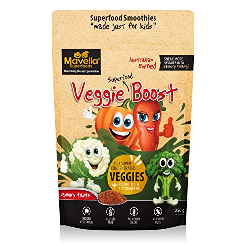 Mavella Veggie Boost Powder for Kids - Contains 8 Vegetables, 5 Superfoods, Organic