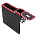 Produktbild TOOGOO Autositze auf der Seite der Aufbewahrungsbox Sandwich-Box PU-Leder-Multifunktions-Handy-Aufbewahrungsbox mit einem Getraenkehalter-rot schwarz (links)