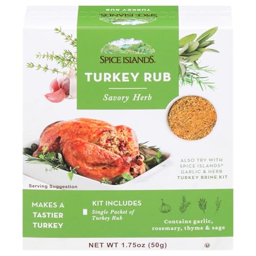 Spice Islands Savory Herb Turkey Rub, 1.75 Ounce