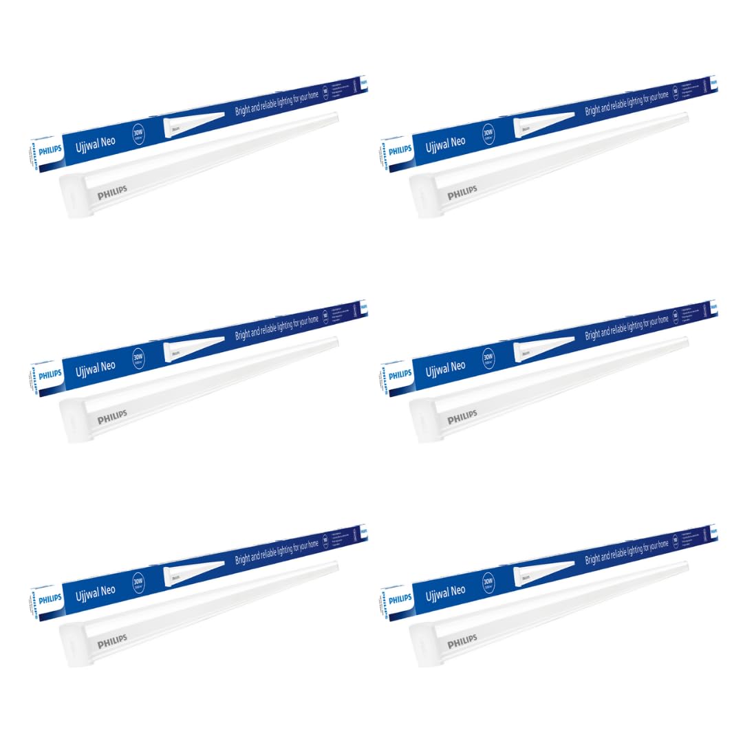Philips LED Tube Lights - Pack of 6 Cool Daylight -1 Philips LED Tube Lights - Pack of 6 Cool Daylight -1