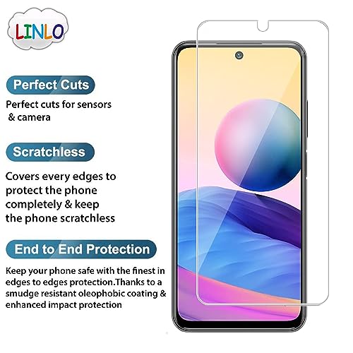 Image of Tempered Glass Screen Protector Compatible for Redmi 10 Power /Redmi 10 / Redmi 10c with Full Screen Coverage; Except Edges and Easy Installation Kit(Transparent), Pack of 1