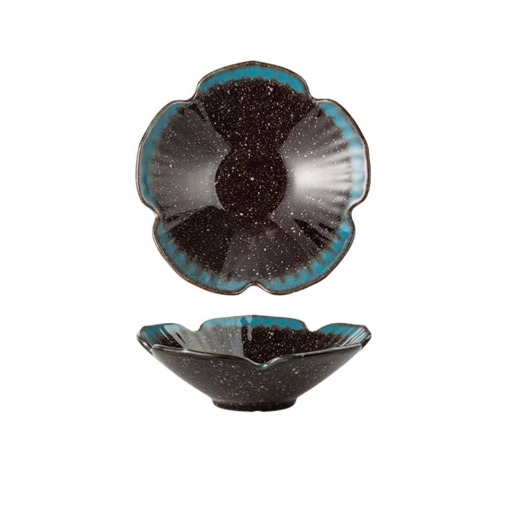 Talerz na przekąski Pojemniki na przekąski Chińska zastawa stołowa Ceramiczny talerz na przyprawy Plum Blossom Retro małe naczynie Domowe naczynie na przekąski(B)