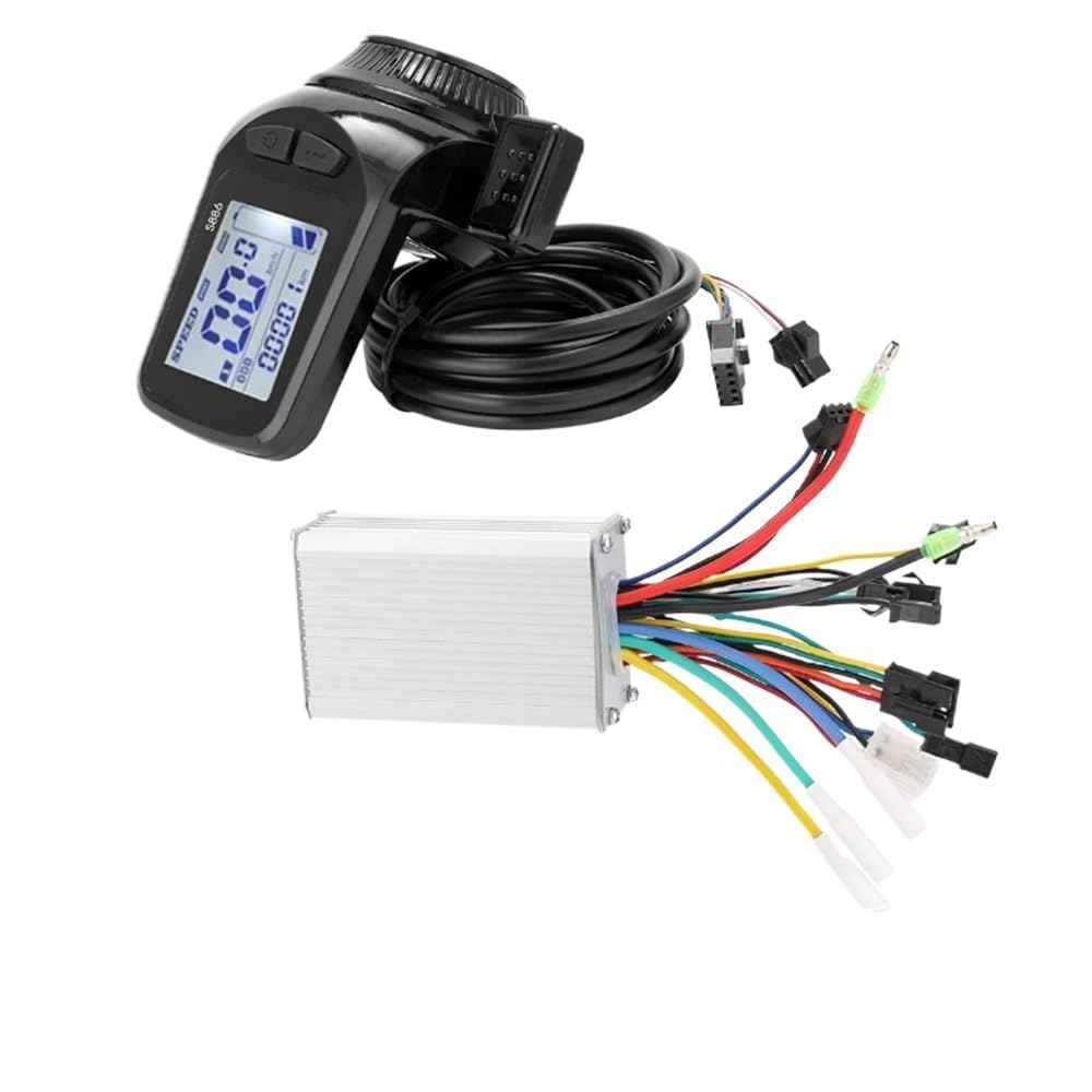 Centralina Monopattino Elettrico 24V-48V/36V-60V 350W Biciclette Elettriche Scooter Controller Motore Display Pollice Acceleratore EBike Controller Brushless Parte Brushless Motor Controller(B 24V 250