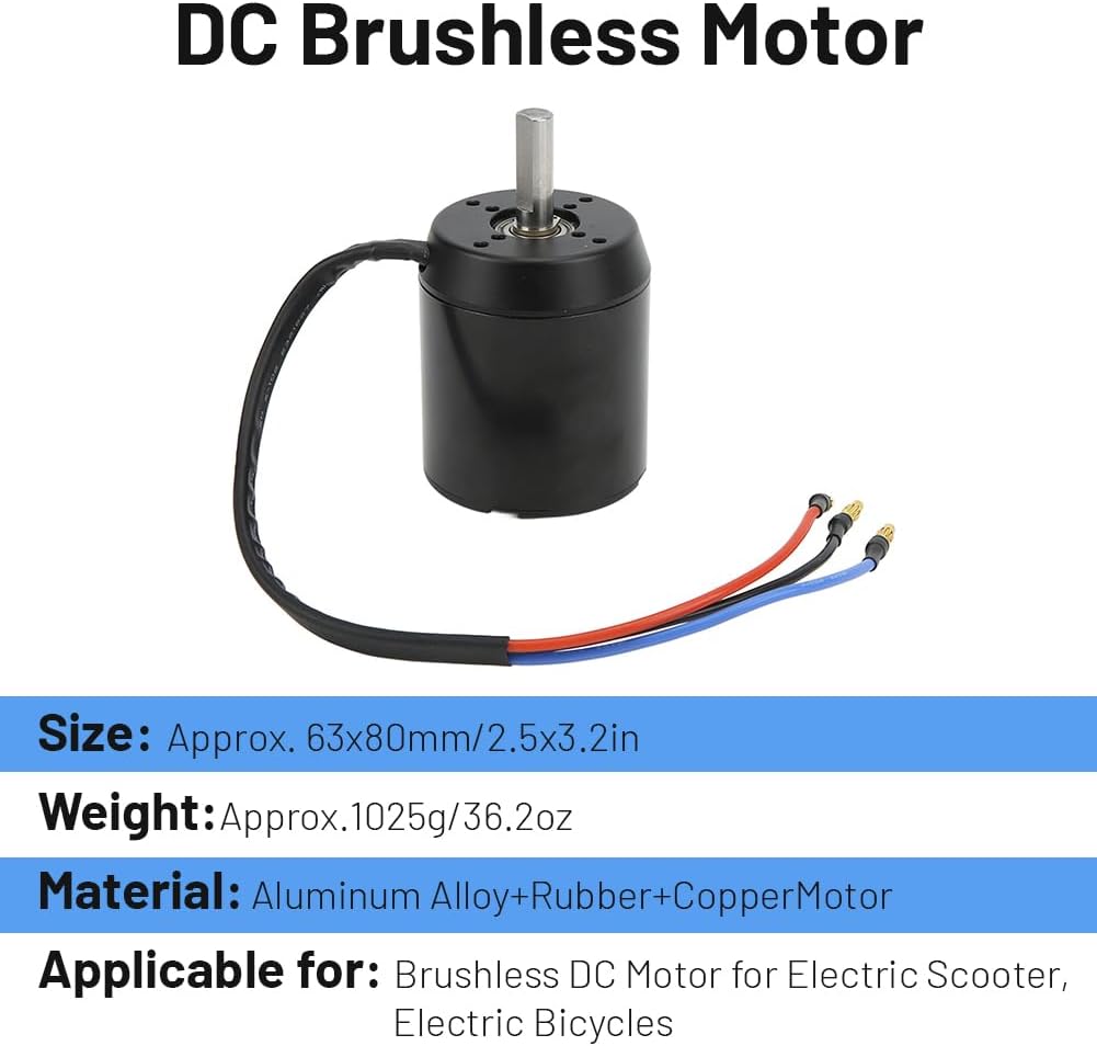 12V 120KV Brushless Outrunner Motor - 3280W High Power, Low Noise Efficient Heat Dissipation for Electric Scooters