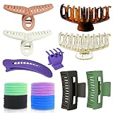 Hair Clips for Women, Large Hair Claw Clips for Thick Hair, Hair Ties Strong Hold Claw Hair Clips fo