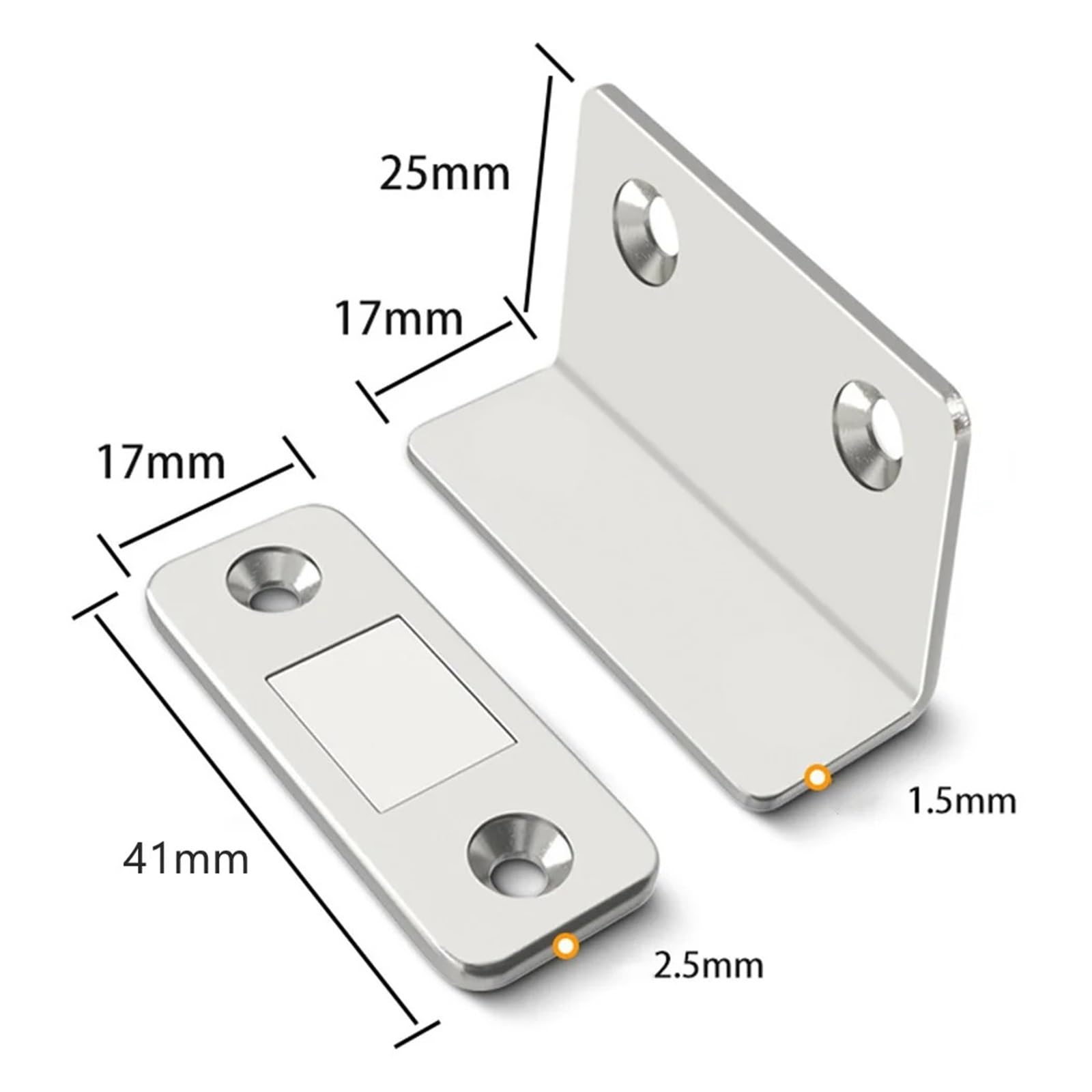 Chiusura magnetica for chiudiporta in acciaio inossidabile