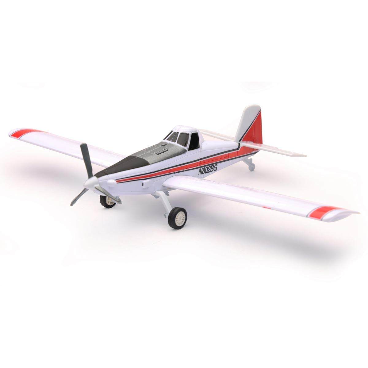 1/60 Limited Edition Red and White AT-502 AG Spray Airplane Crop Duster by New Ray 20693
