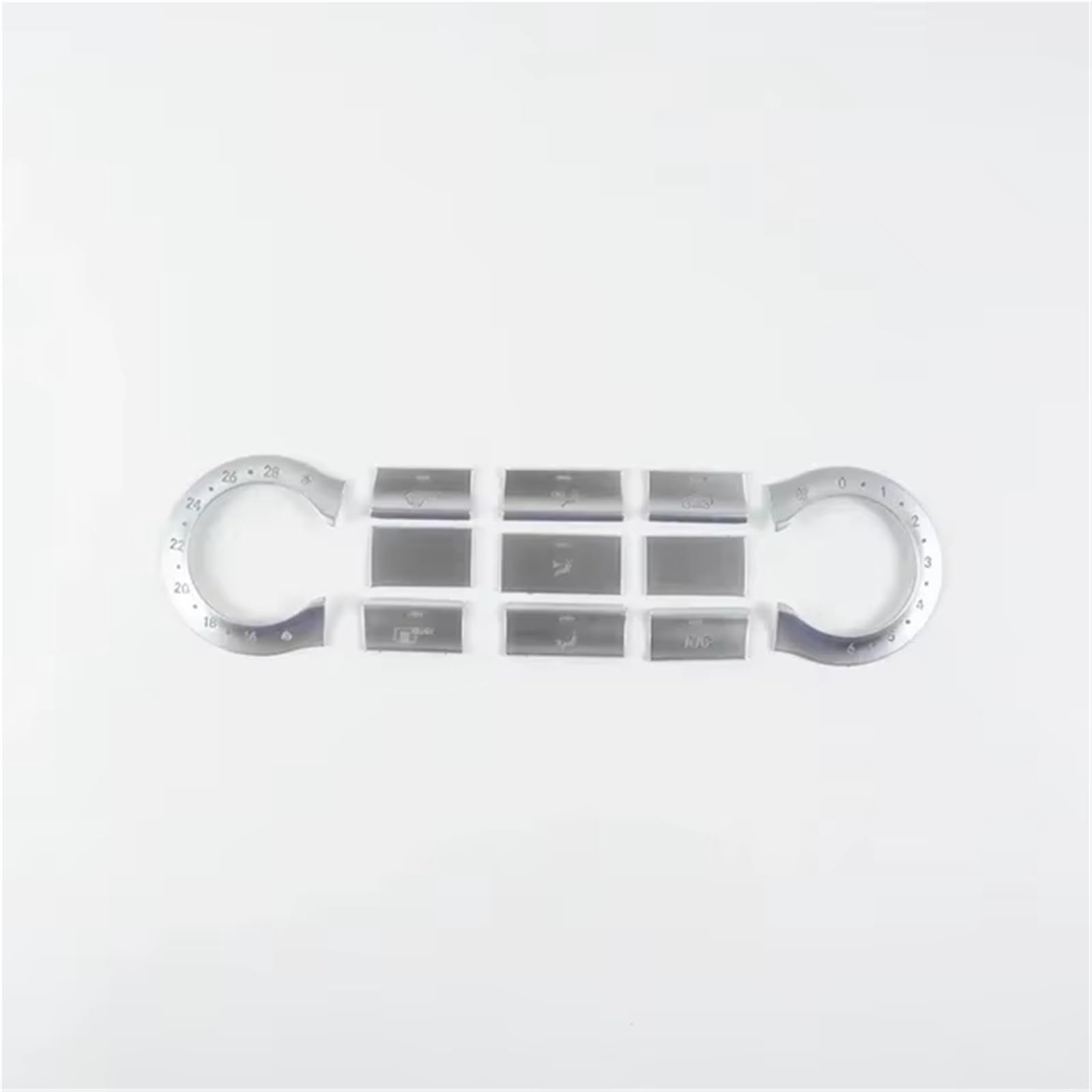 Boutons climatisation usés Benz W246 solution autocollants garniture console centrale - 4