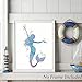CHDITB Graceful Movement Mermaid Watercolor Art Prints, Legend of The Sea, Set of 4(8