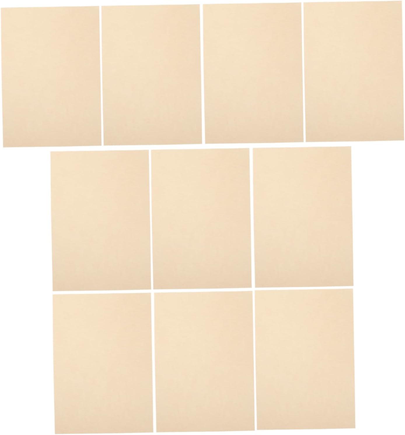 OSALADI 10Pcs Antique Parchment Paper for Writing Vintage Stationery Paper Brown Textured Craft for Rituals and Ceremonies for Greeting Cards and Wish Notes