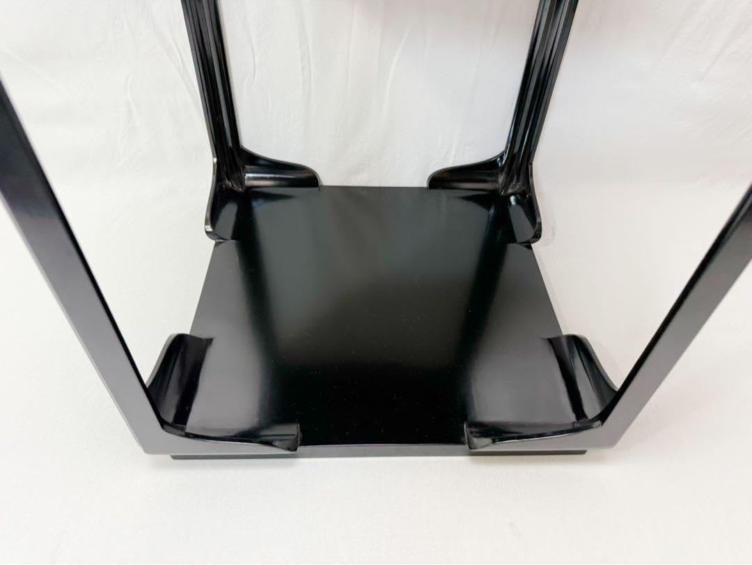 茶道具 塗師 浄白造 木製黒真塗 高麗卓 水指棚 共箱