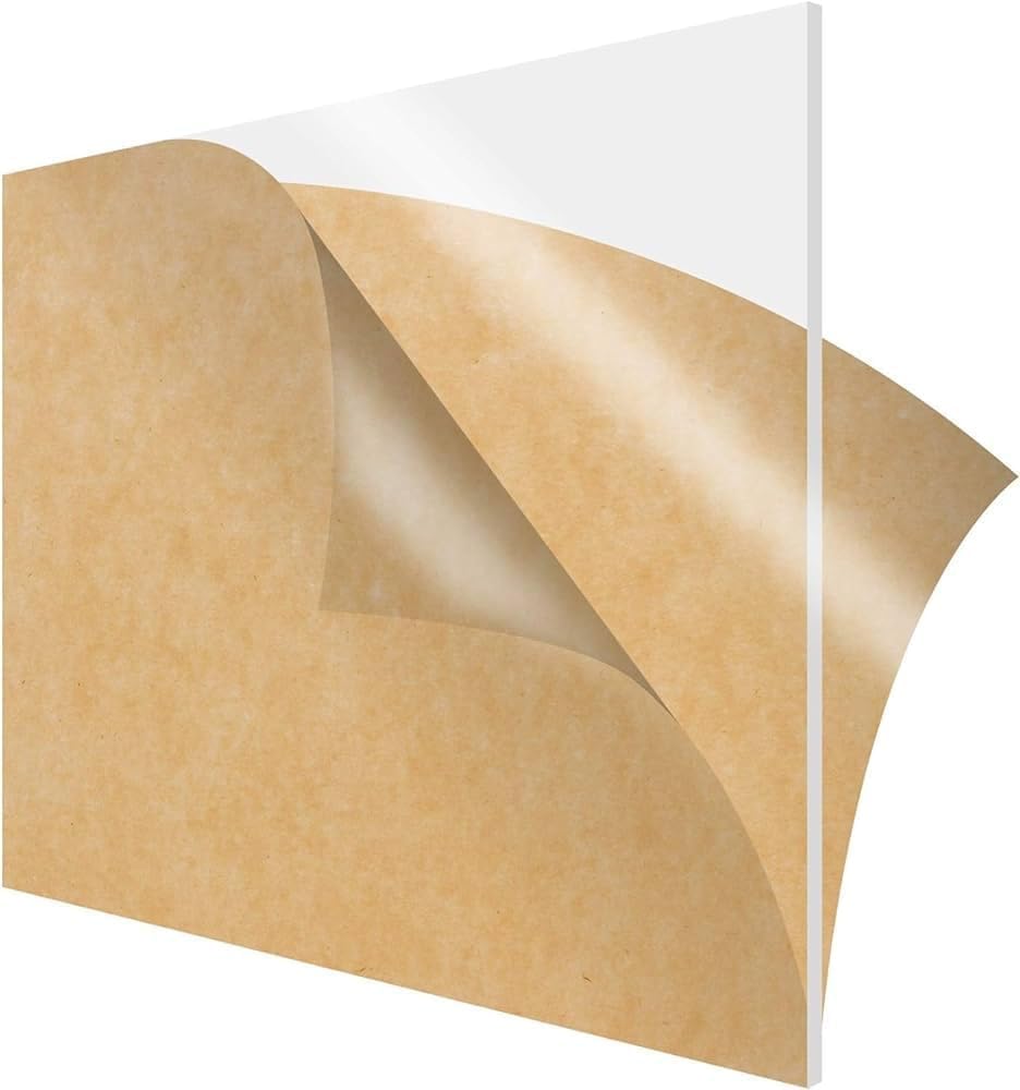 BIGIMALL Acrylic Plexiglass 3 mm Sheet for DIY Projects (12x18-inch, Clear)