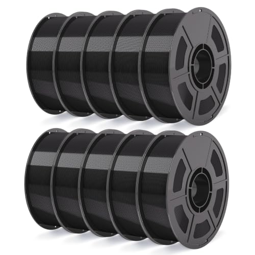 IEMAI 10KG High Speed PETG Filament Bundle Black 50-600mm/s for Bambu Lab