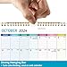 Wall Calendar 2025-2026 – Dec 2024 - Jun 2026, Calendar 2025-2026 Wall, 8.5 x 11 In, 2025 Small Monthly Calendar, Ruled Blocks, Thick Paper, Holidays, To-do ＆ Notes, Great for Organizing