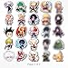 Evercio 50 Pcs Anime Stickers Mixed Pack Trendy Various Manga Stickers Vinyl Decals for Water Bottle Kindle EBook Laptop Phone Notebook Gift for Anime Lover Kids Teens Adults Unique Designs