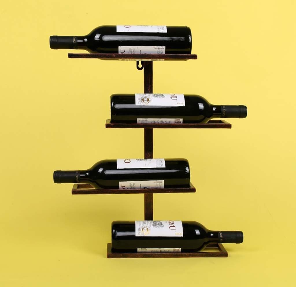 Wine Racks Wine Rack Vintage Wall-Mounted Wine Rack for Restaurants Bars Daily Household Items B 35 * 45Cm