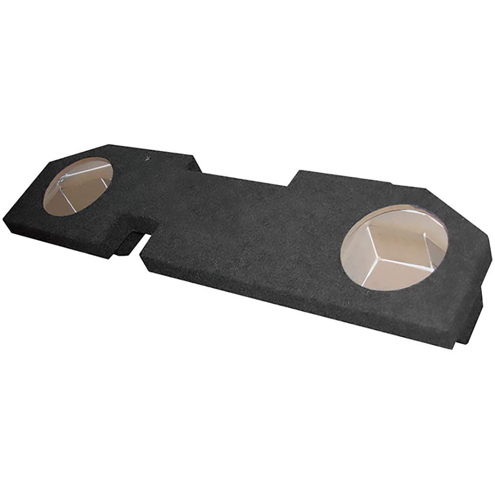 10 in. Dual Custom Fit for Dodge Quad Cab 4 Door Speaker Box, Black