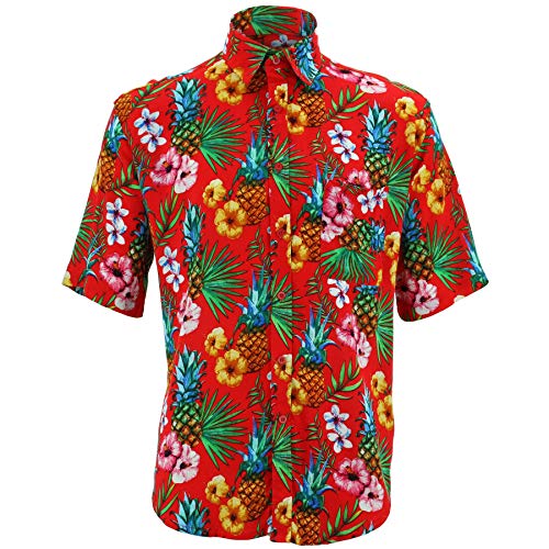 Chemise tropical rouge Loud Originals : finis les hauts d'été ternes et inconfortables