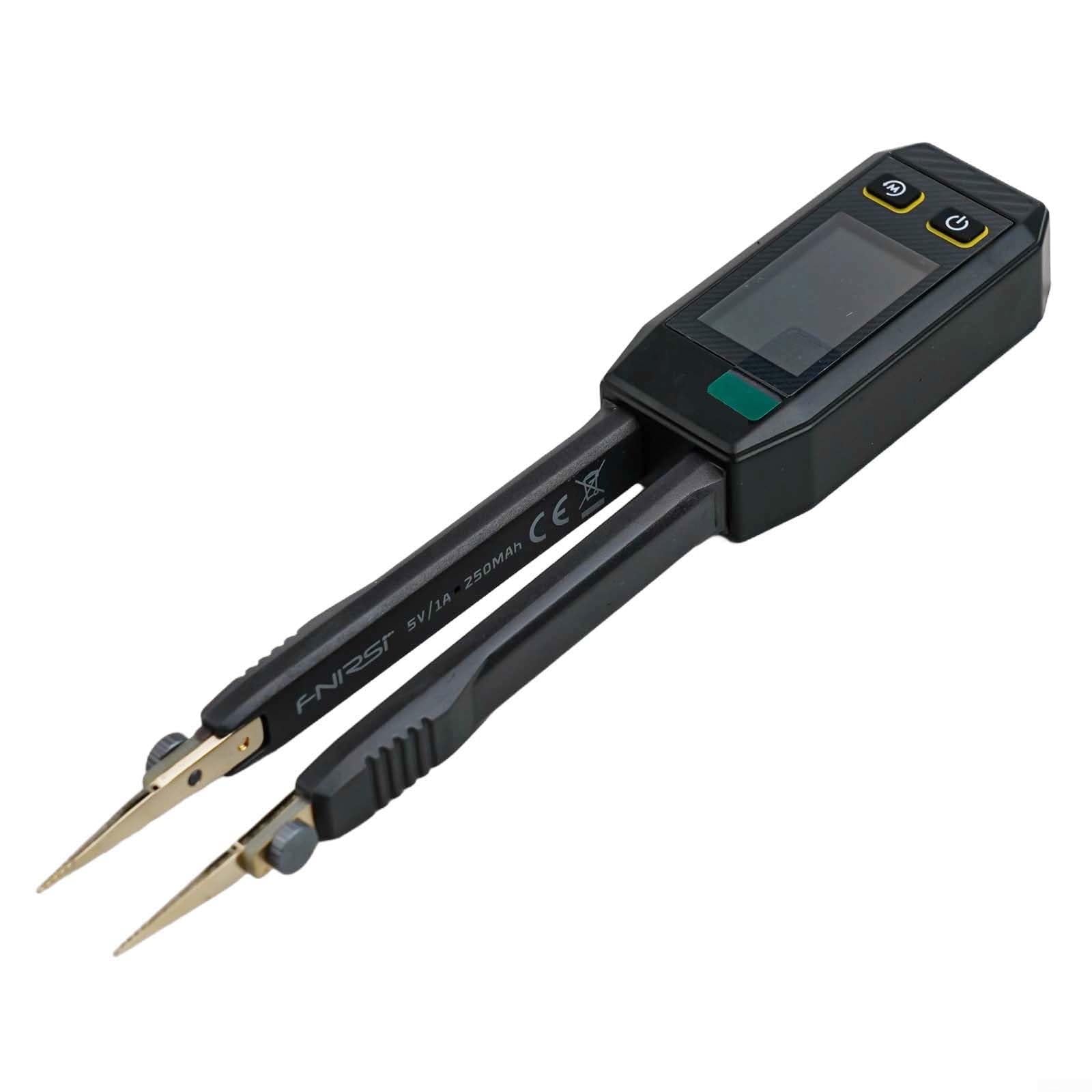 Pinzas inteligentes LCRST1 Digital BridgeMeter con pantalla de 1,14 pulgadas prueba de frecuencia múltiple y capacidades de almacenamiento de datos