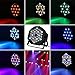 LUNSY Dj Lights, 10 Pack 36 LED Par Lights Stage Lights with Sound Activated Remote Control & DMX Control, Stage Lighting Uplights for Wedding Club Music Show Christmas Holiday Party Lighting