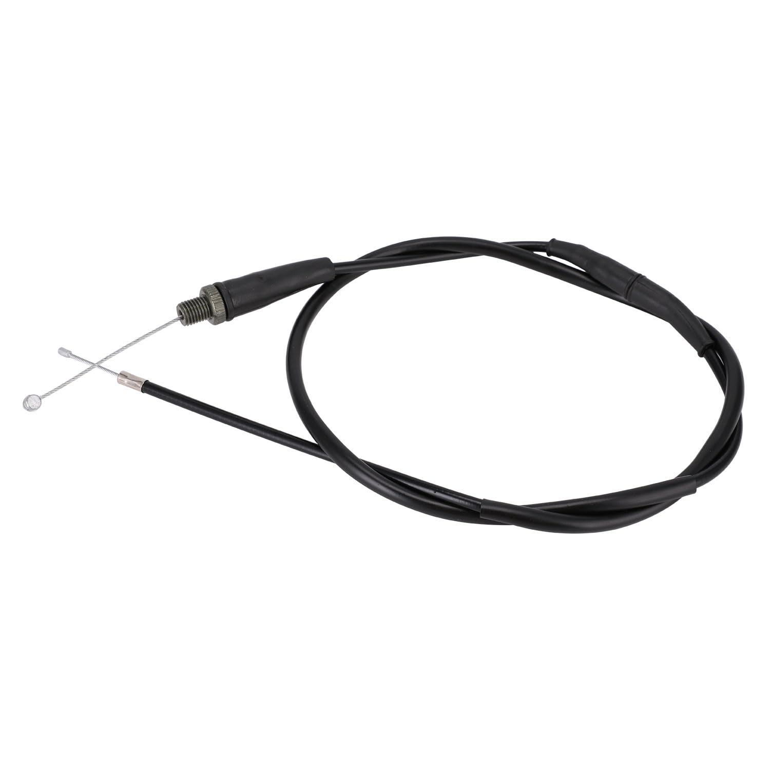 Cavo Acceleratore Adatto per Yamaha per Kawasaki per Honda per Suzuki Cavo acceleratore con collegamento diretto Cavo Frizione(Black)