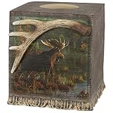 Hautman Brothers Back Bay Moose Boutique Tissue Holder, Multi