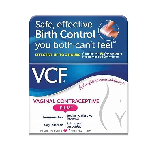 VCF Vaginal Contraceptive Film - 9 ct, Pack of 5