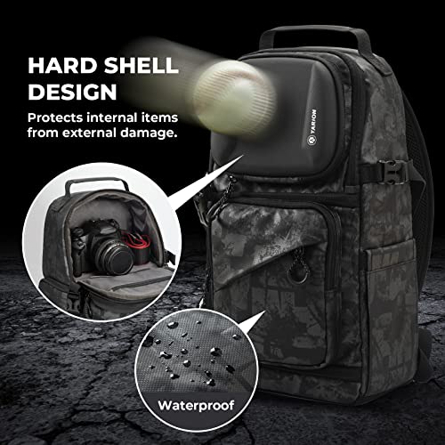 TARION Bolsa tiracolo para câmera, mochila DSLR para fotógrafos masculinos e femininos com capa de c
