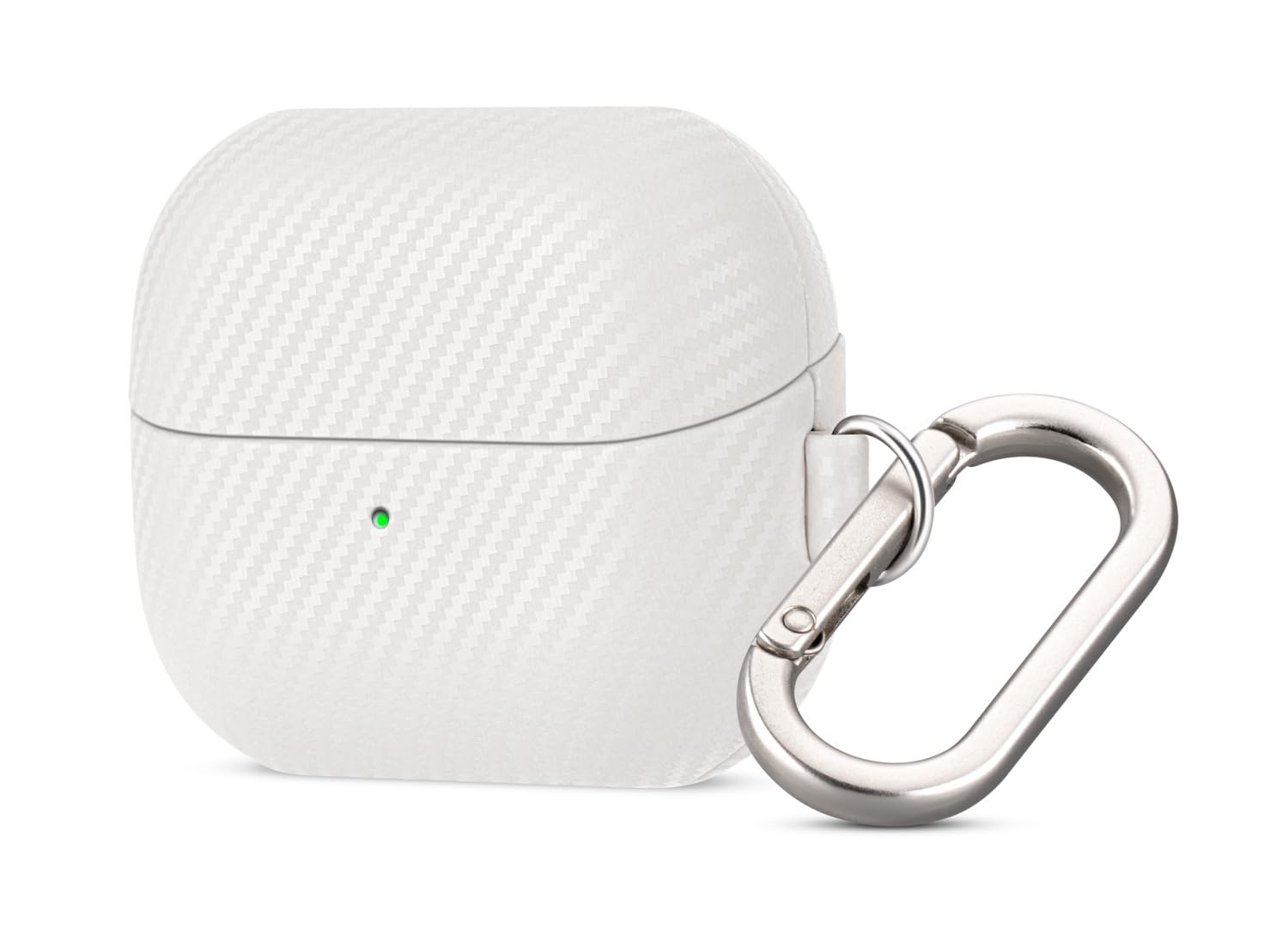 Haobobro Leather Case for Samsung Galaxy Buds 3 / Buds3 Pro/Buds 3 FE Case Cover with Clip - Selected Skin-Friendly Leather, Carbon Fibre Texture,