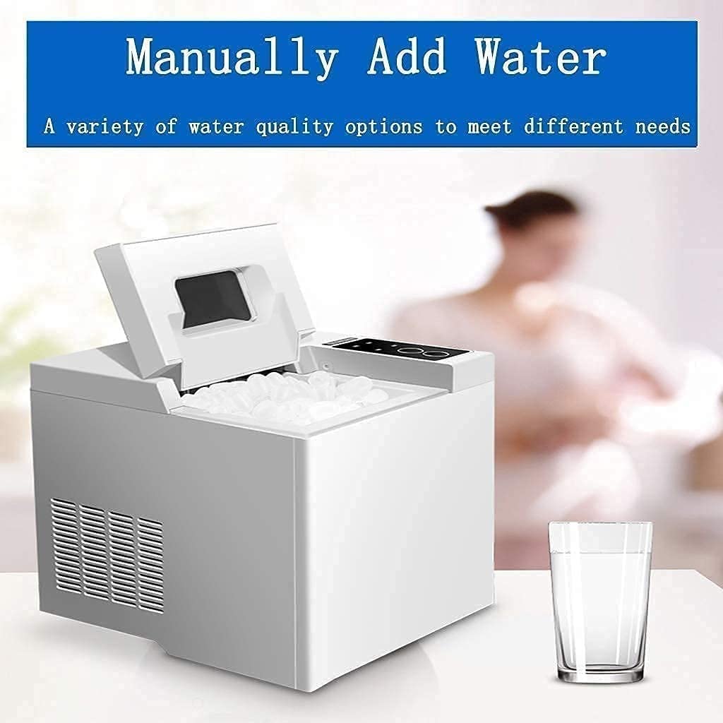 Ice Maker Machine Portable Compact Ice Cube Maker 33lbs/24H Ice Machine for Home/Kitchen/Bar Coffee Shop