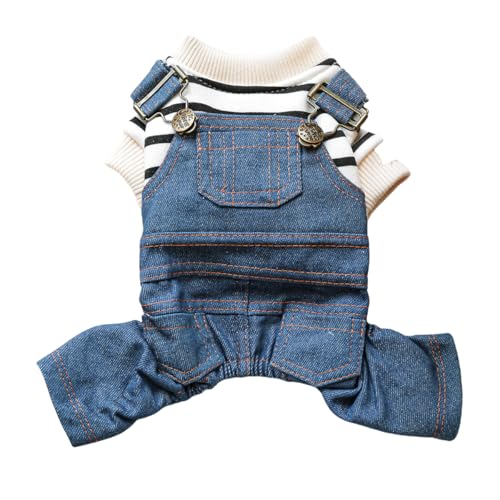 Peto vaquero para perros pequeños color denim