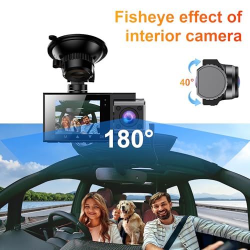 Image of Dash X X11 Ultra 2K Front + 1080P Rear + 1080P Cabin Triple Lens Dashcam | 180 Fisheye Cabin | Night Vision | WiFi App | G-Sensor | Loop Recording | 24H Parking Monitor | 256 GB Support