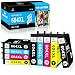 Produktbild LeciRoba 604XL Tintenpatronen für Epson Expression Home XP-2200 XP-2205 XP-3200 XP-3205 XP-3205 XP-4200 XP-4205 WF-2910DWF WF-2930DWF WF-2935DWF WF-2950DWF Drucker (9er-Pack)